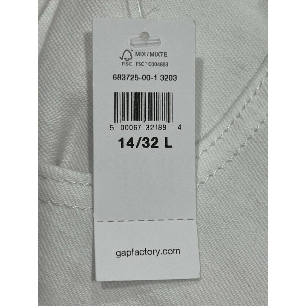NWT GAP High Rise Universal Legging 14/32L White Ripped #683725 - Picture 4 of 6